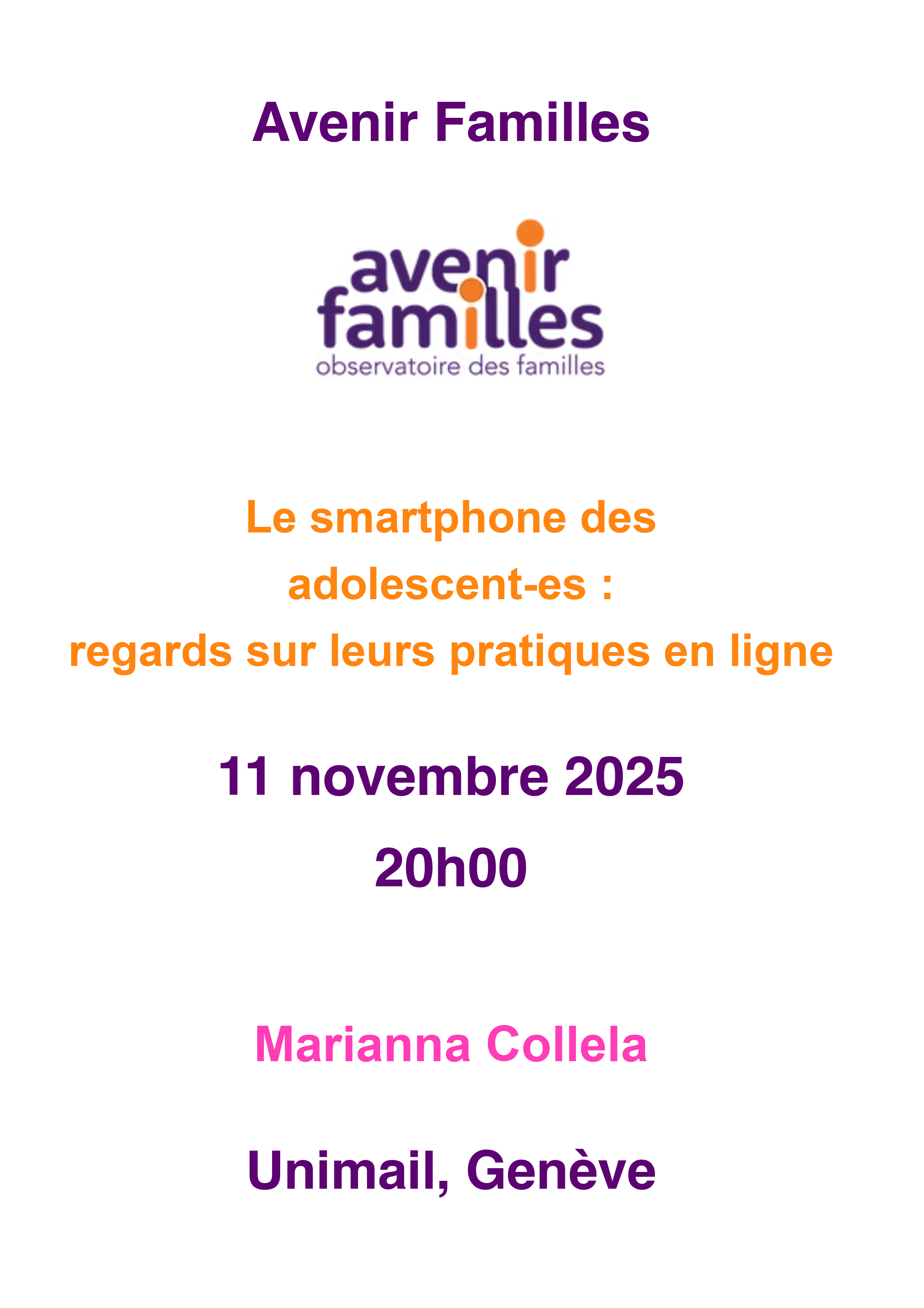 Le smartphone des 
adolescent-es