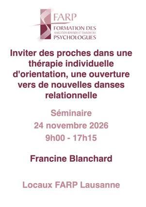 Inviter des proches dans une thérapie individuelle d'orientation