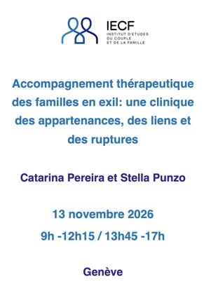 Accompagnement thérapeutique des familles en exil
