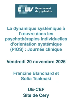 La dynamique systémique à l’œuvre dans les psychothérapies individuelles d’orientation systémique (PIOS)
