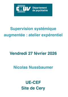 Supervision systémique 
augmentée : atelier expérentiel