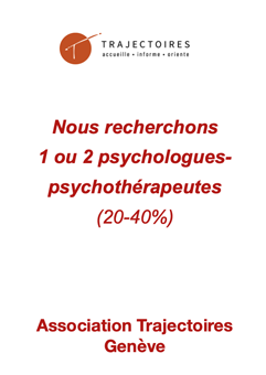 Offre d'emploi Trajectoires 2025